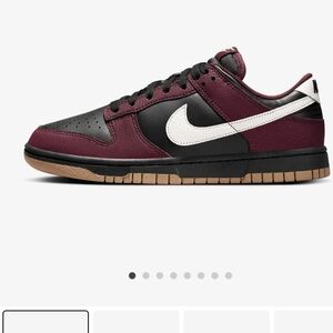 Nike Dunk Low Maroon and Black Sneakers